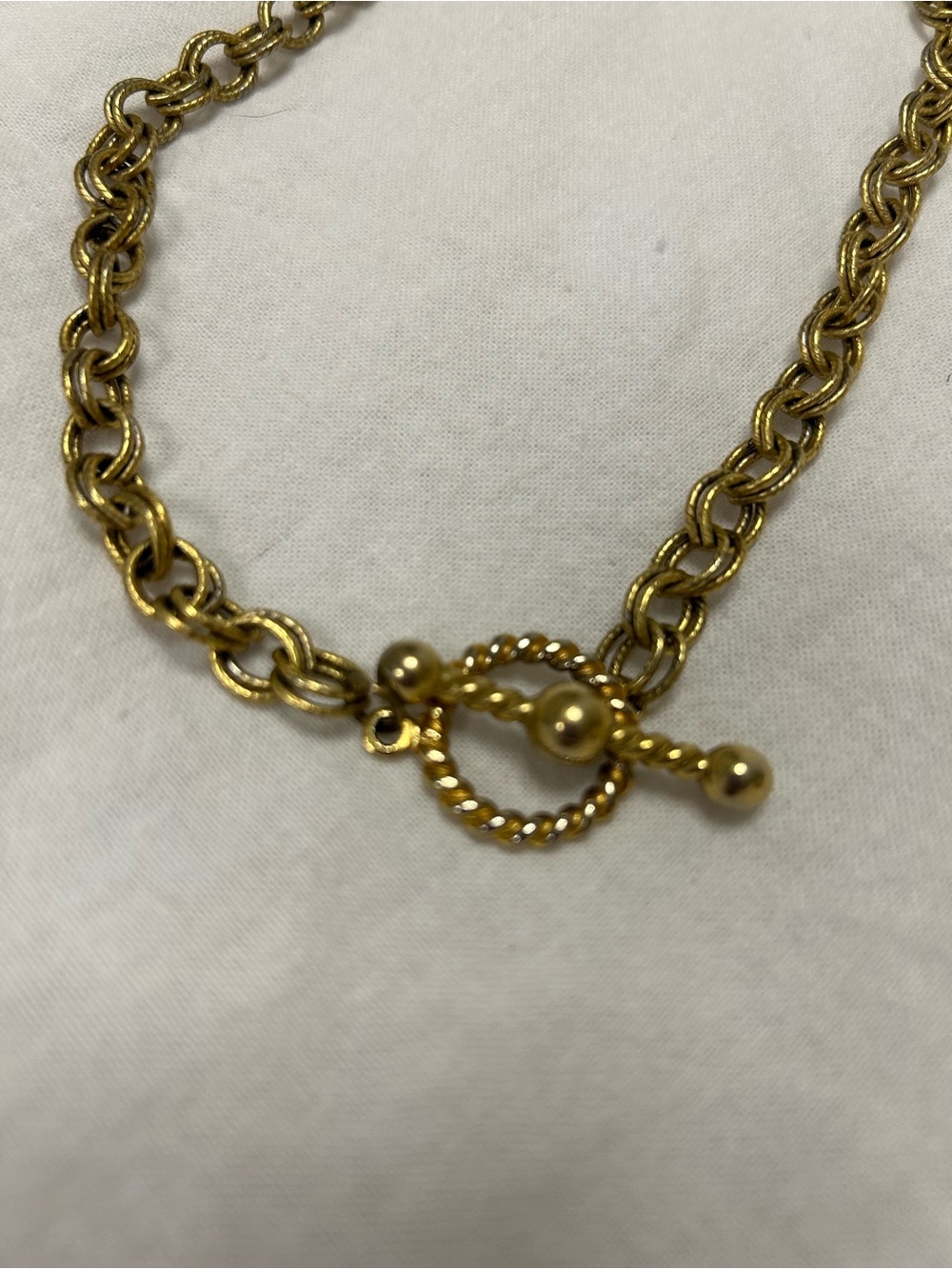 Gold-Tone Rope Toggle Chain Necklace - Women's Fashion Jewelry